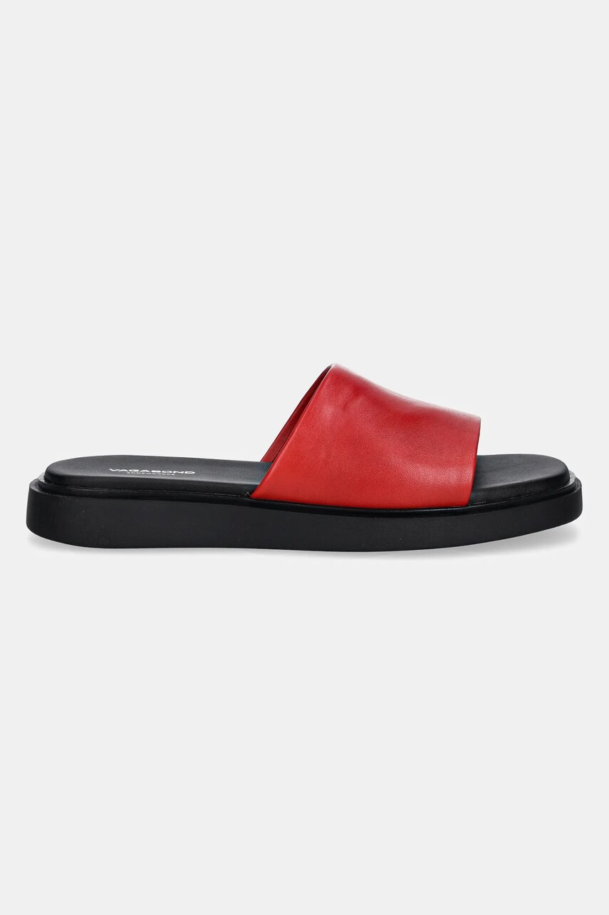 Шкіряні шльопанці Vagabond Shoemakers CONNIE жіночі колір червоний 5757-201-48