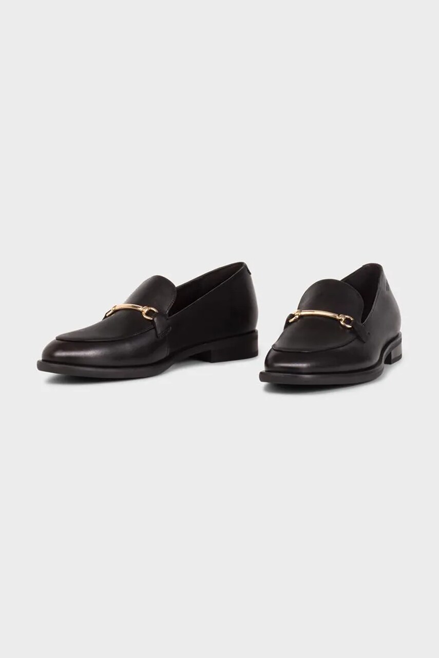 Шкіряні мокасини Vagabond Shoemakers HEIDI жіночі колір чорний на плоскому ходу 5909-101-20