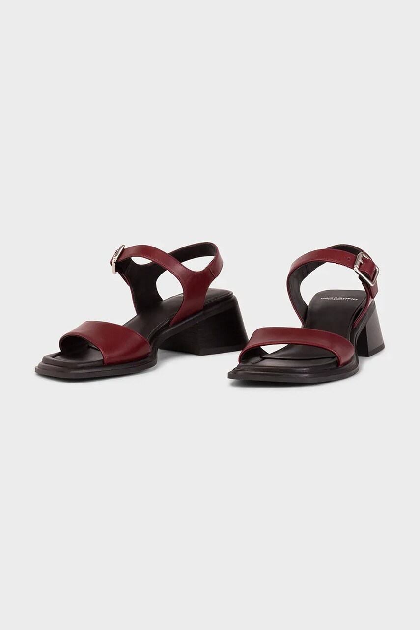 Шкіряні сандалі Vagabond Shoemakers INES колір бордовий 5911-001-38