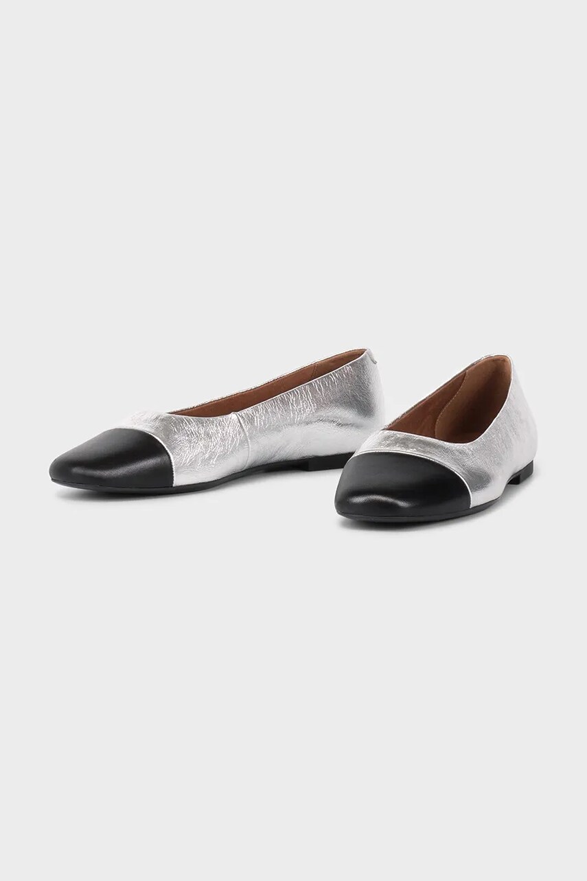 Шкіряні балетки Vagabond Shoemakers JOLIN колір срібний  5508-619-72