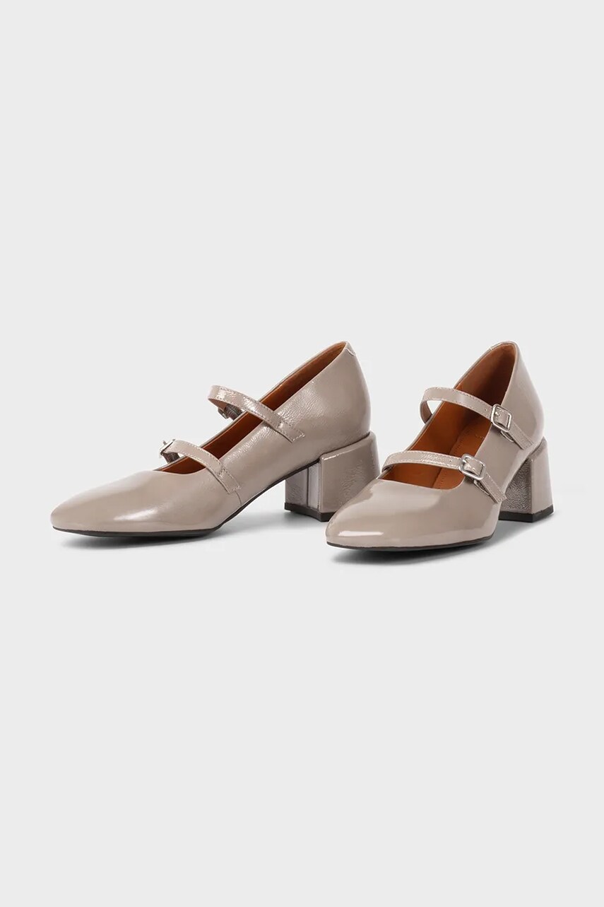 Шкіряні туфлі Vagabond Shoemakers ADISON колір бежевий каблук блок 5739-160-09