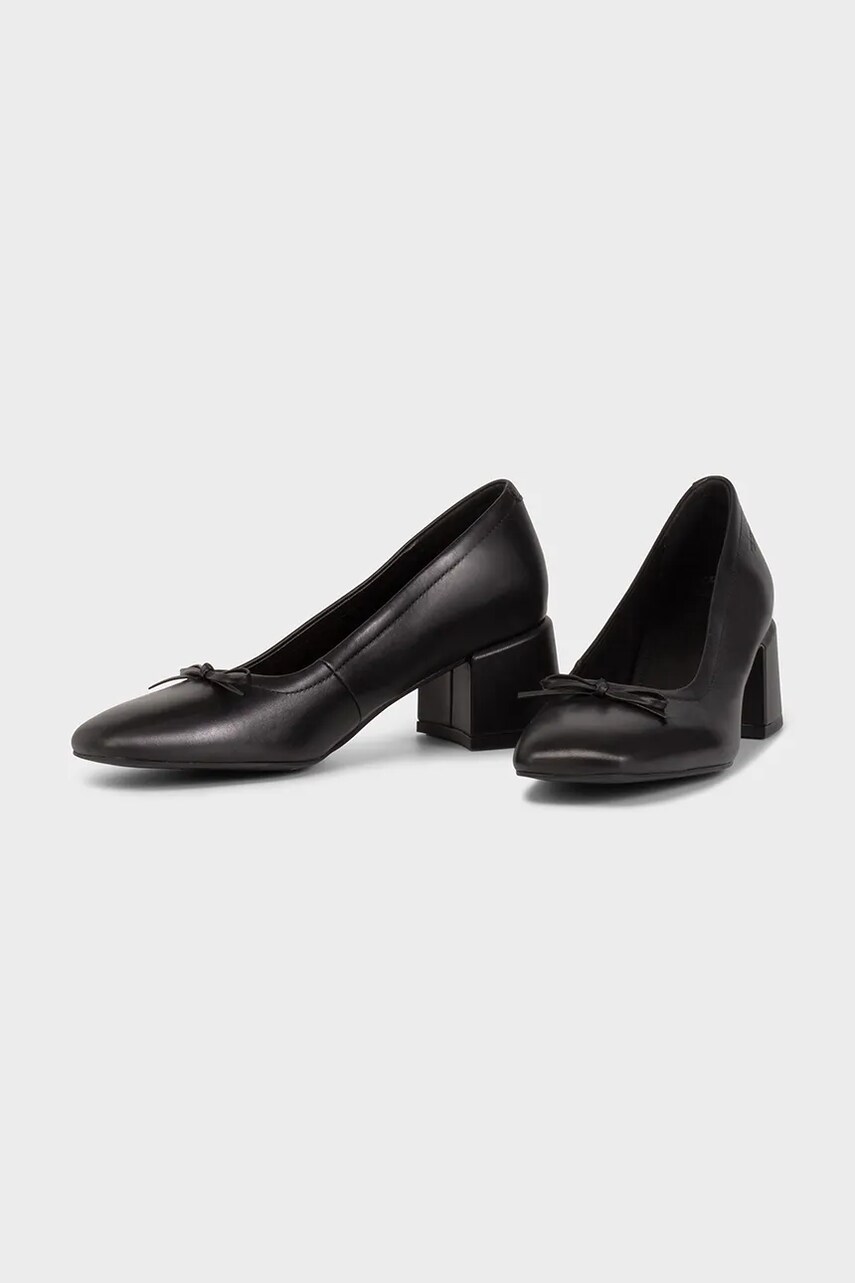 Шкіряні туфлі Vagabond Shoemakers ADISON колір чорний каблук блок 5939-001-20