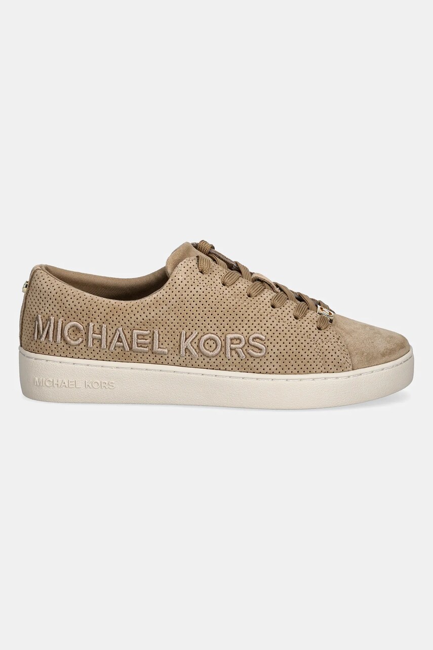 Замшеві кросівки MICHAEL Michael Kors Keaton колір бежевий 43R5KEFS1S.297