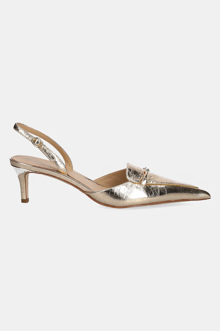 Шкіряні туфлі MICHAEL Michael Kors Lena колір золотий 40R5LEMP1M.740