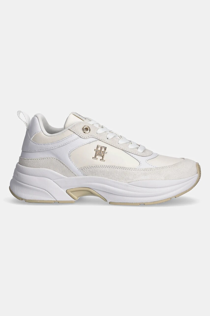 Кросівки Tommy Hilfiger TH CHUNKY FEMININE RUNNER колір бежевий FW0FW08616