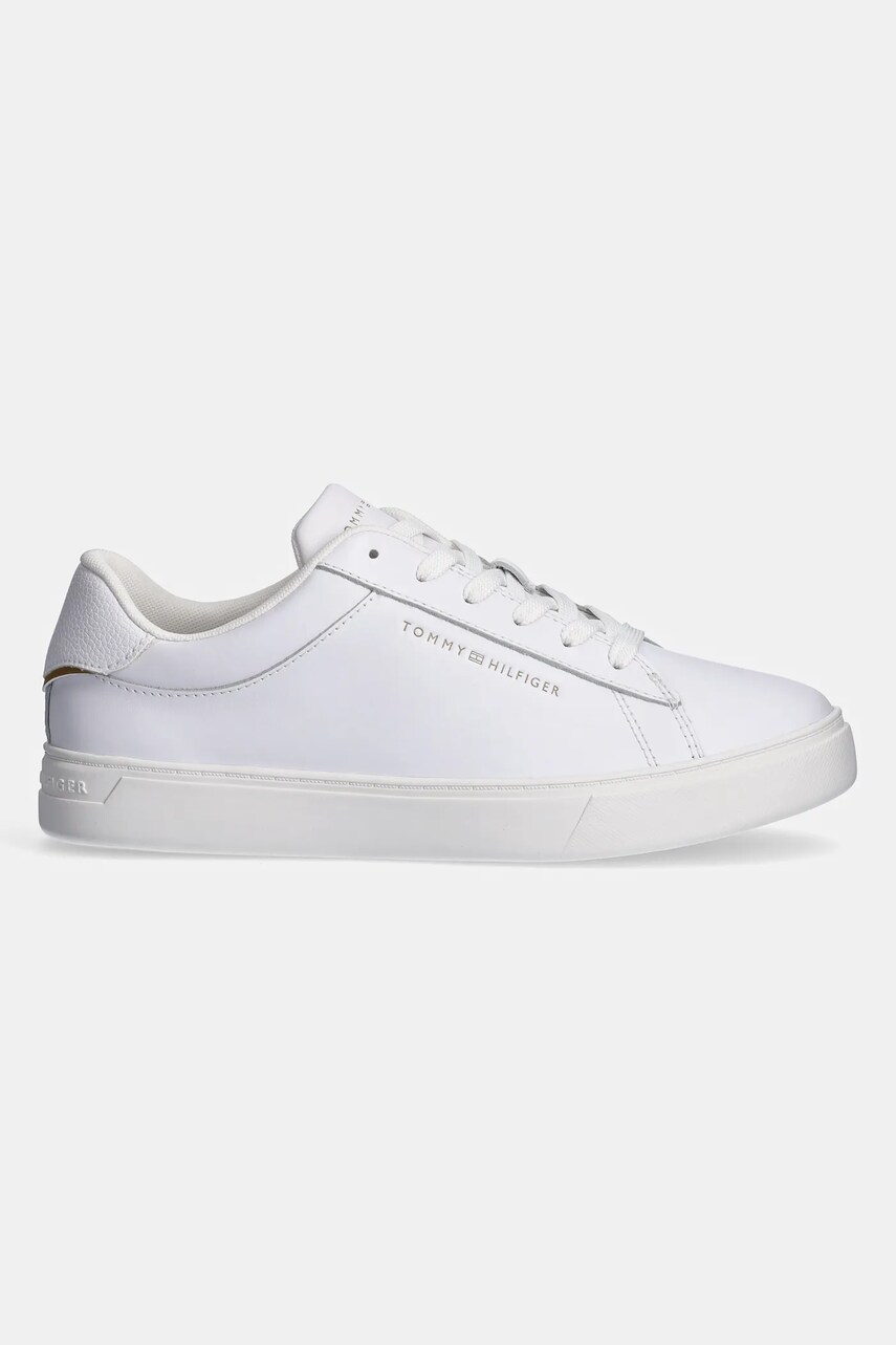 Купити Шкіряні кросівки Tommy Hilfiger ESSENTIAL COURT SNEAKER колір білий FW0FW08320 – головне зображення