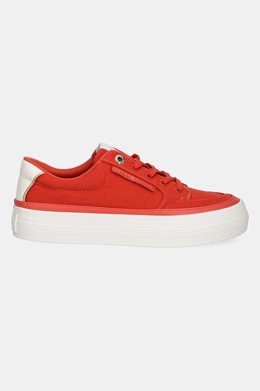 Кеди Tommy Hilfiger ESSENTIAL VULC TEXTILE SNEAKER жіночі колір помаранчевий FW0FW08323