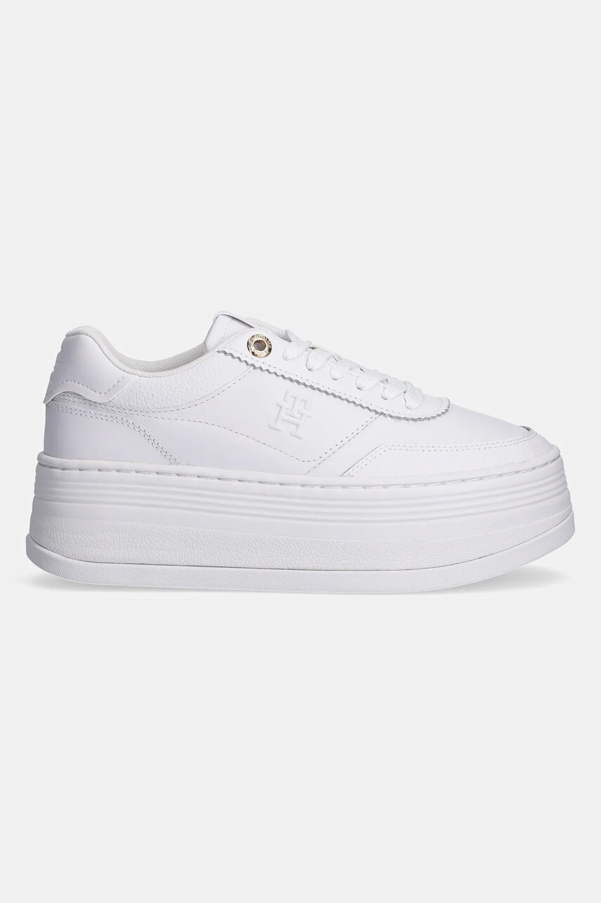 Кросівки Tommy Hilfiger PLATFORM LUX COURT SNEAKER колір білий FW0FW08379