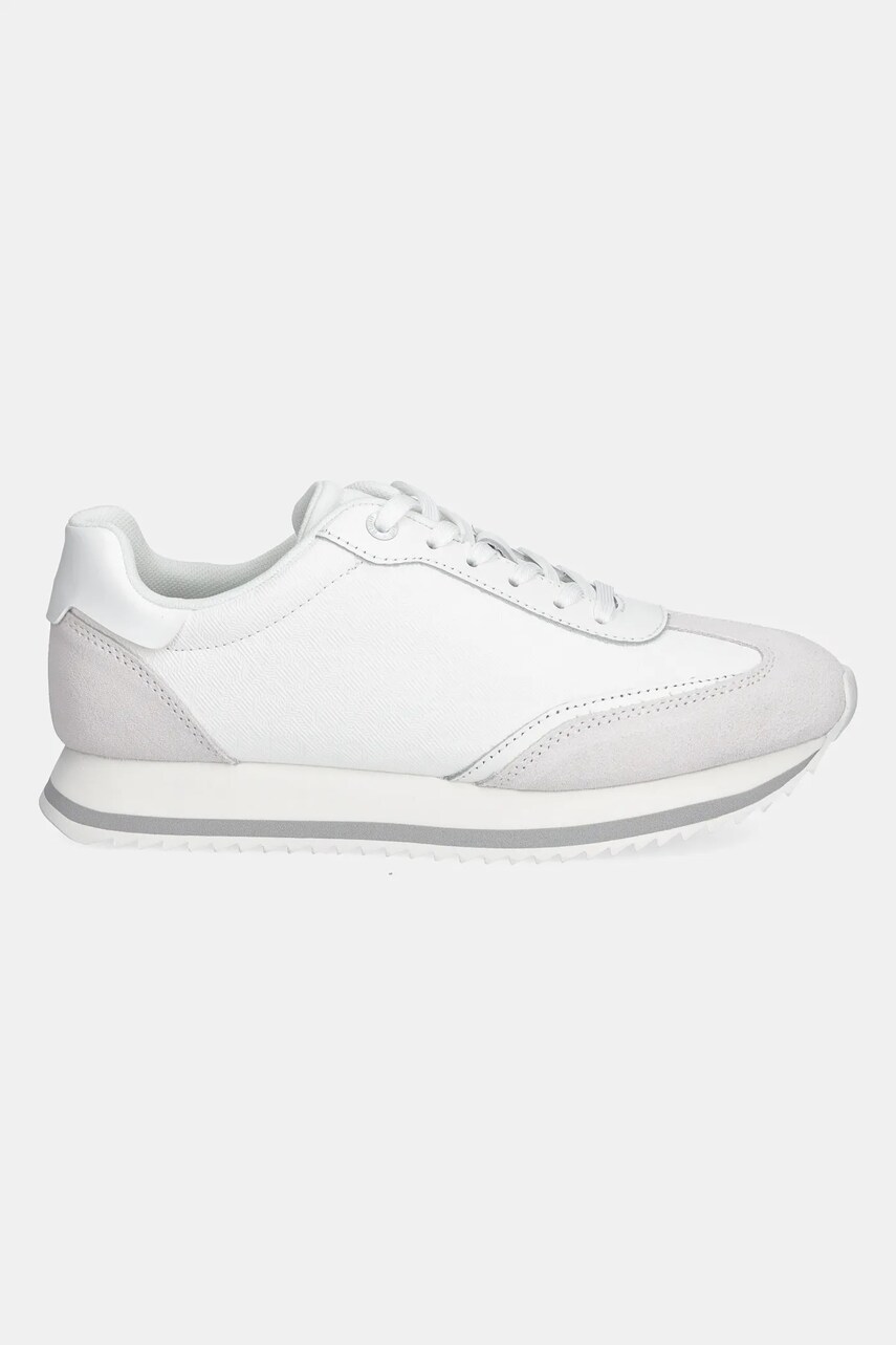 Кросівки Calvin Klein RUNNER LACE UP - MONO MIX колір білий HW0HW02294