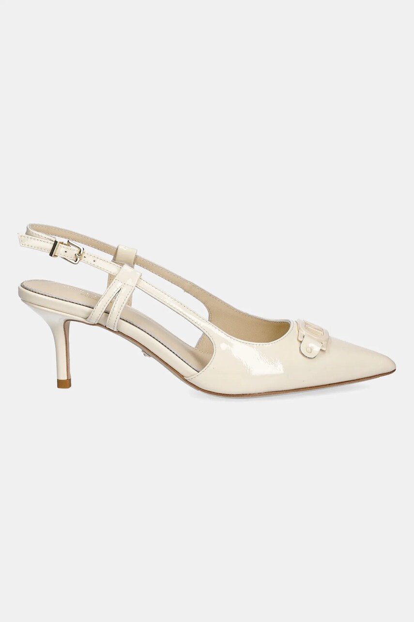 Шкіряні туфлі Marciano Guess колір бежевий 5RGZ15 7287A