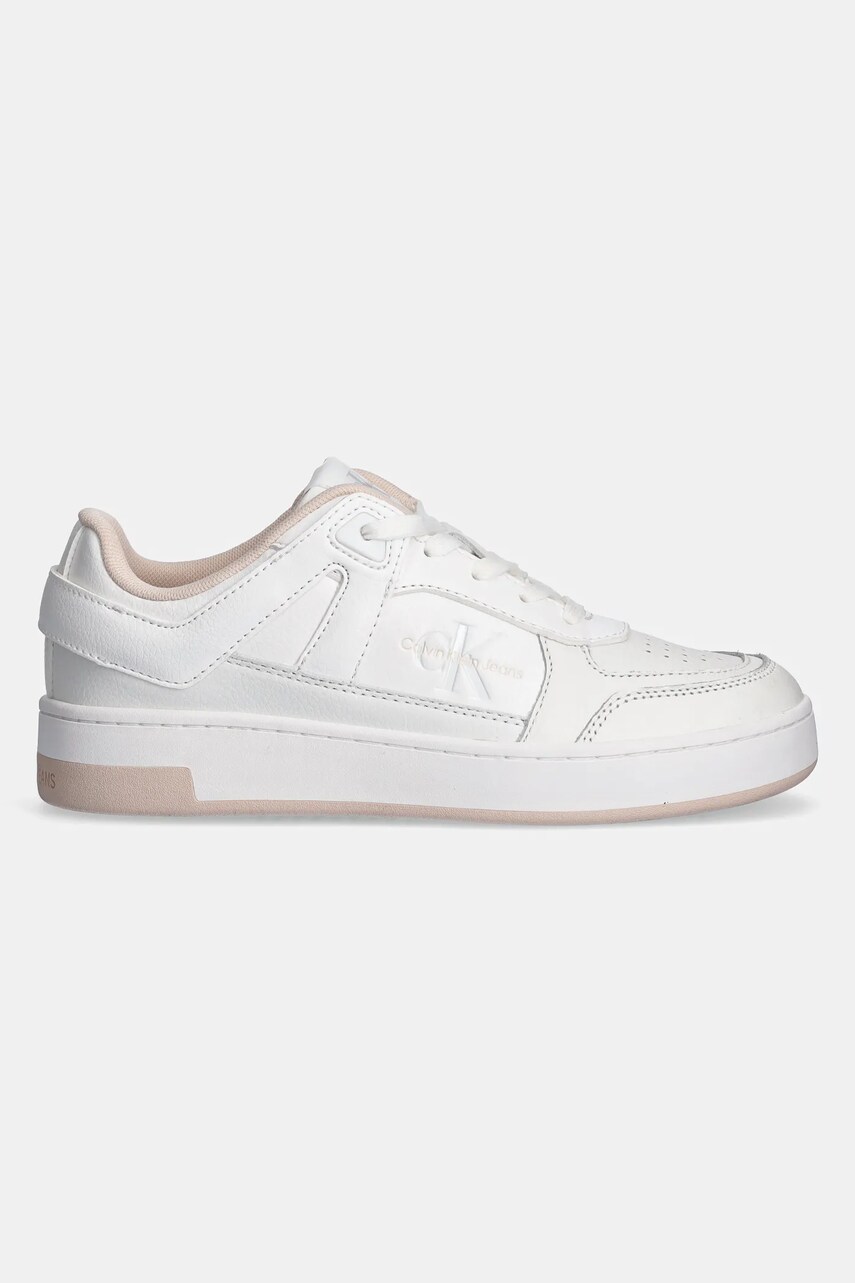 Кросівки Calvin Klein Jeans BASKET CUPSOLE LOW MIX колір білий YW0YW01650