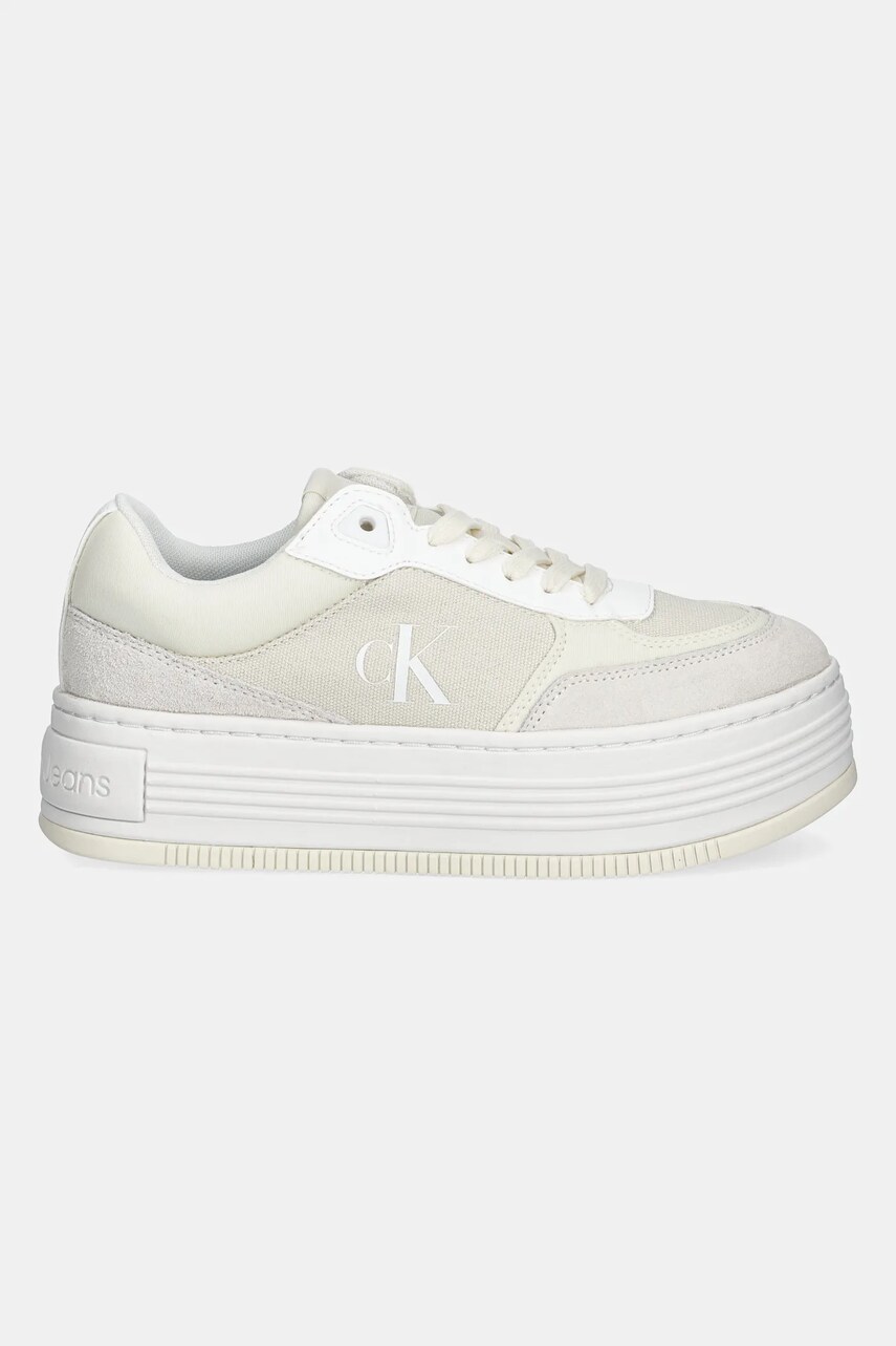Кросівки Calvin Klein Jeans BOLD FLATF LOW MIX MG MEDIA колір бежевий YW0YW01638