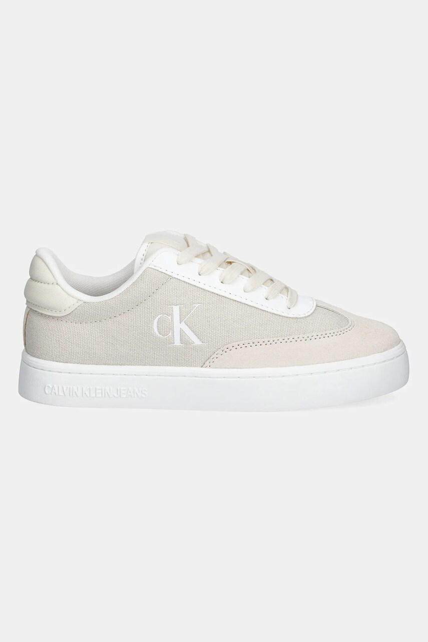Кросівки Calvin Klein Jeans CLASSIC CUPSOLE LOW MIX MG WN колір бежевий YW0YW01636