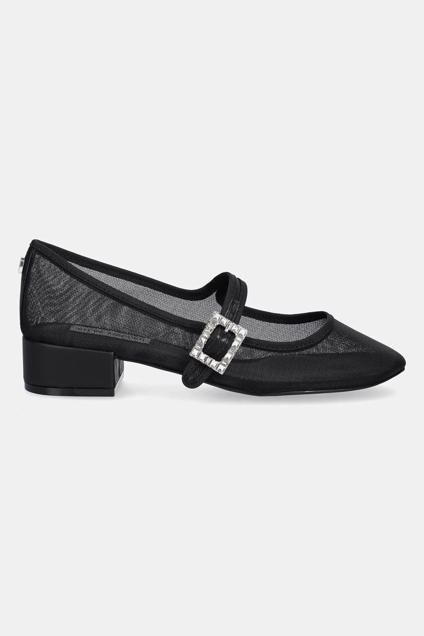 Туфлі Steve Madden Champaign колір чорний каблук блок SM11003563