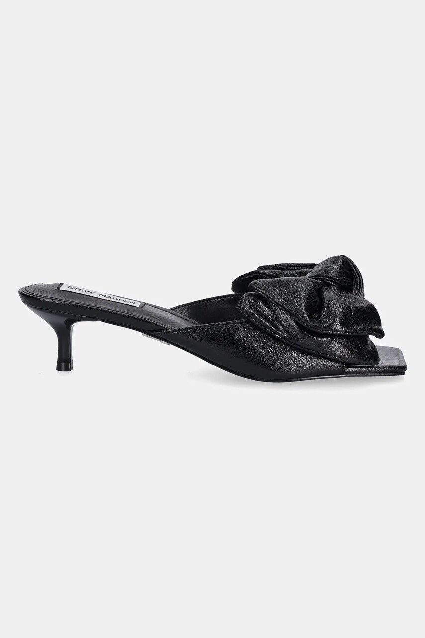 Шльопанці Steve Madden Kit жіночі колір чорний на шпильці SM11003719