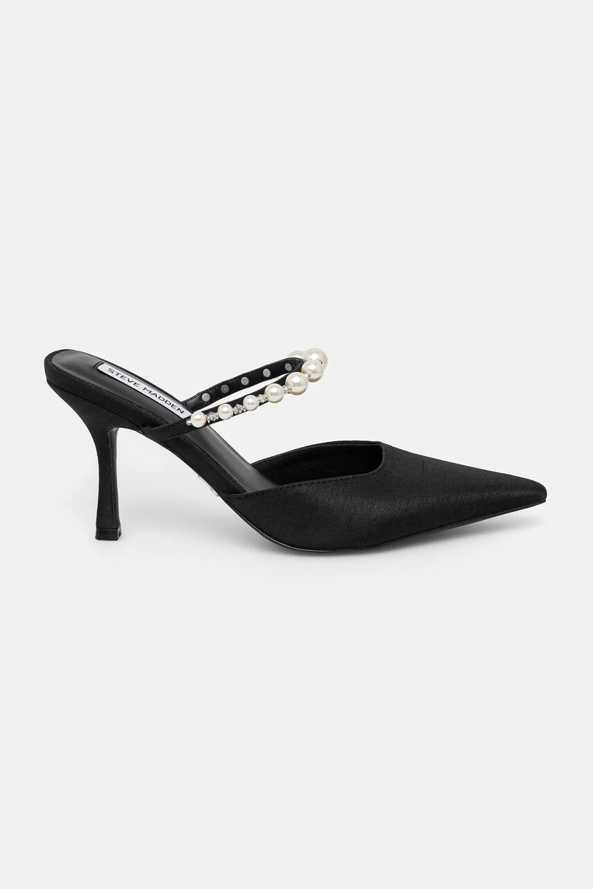 Шльопанці Steve Madden Brecki-P жіночі колір чорний на шпильці SM11003668