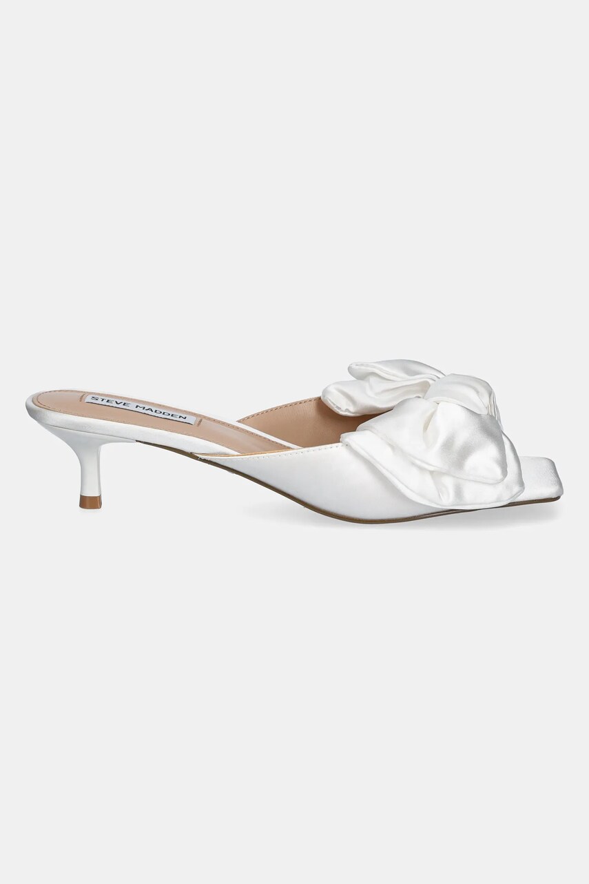 Шльопанці Steve Madden Kit жіночі колір білий на шпильці SM11003719