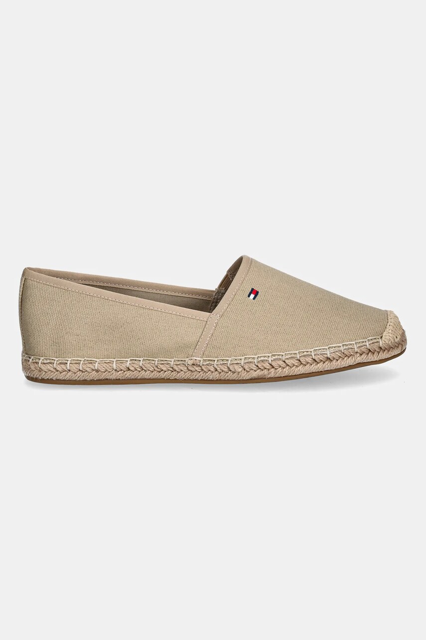 Еспадрилі Tommy Hilfiger FLAG CANVAS ESPADRILLE колір бежевий FW0FW08541
