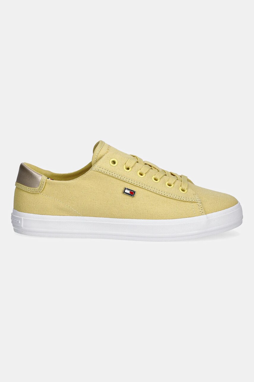 Кеди Tommy Hilfiger VULC CANVAS LACE UP SNEAKER колір жовтий FW0FW08647