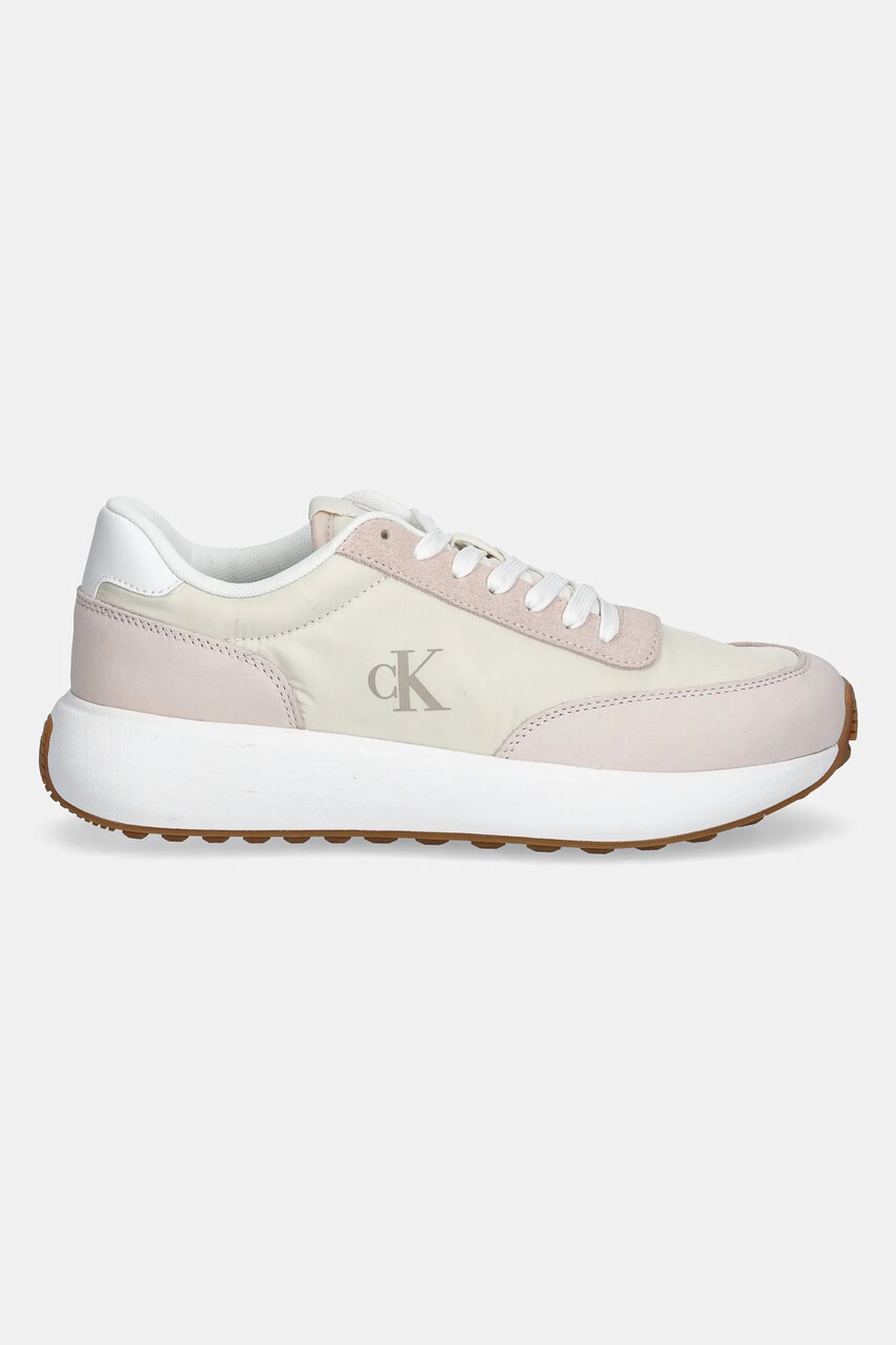 Кросівки Calvin Klein Jeans ATHLEISURE RUNNER LACEUP MIX WN колір бежевий YW0YW01774