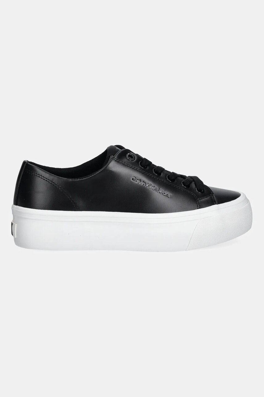 Кросівки Calvin Klein Jeans VULC FLATFORM LOW MG LTH колір чорний YW0YW01771