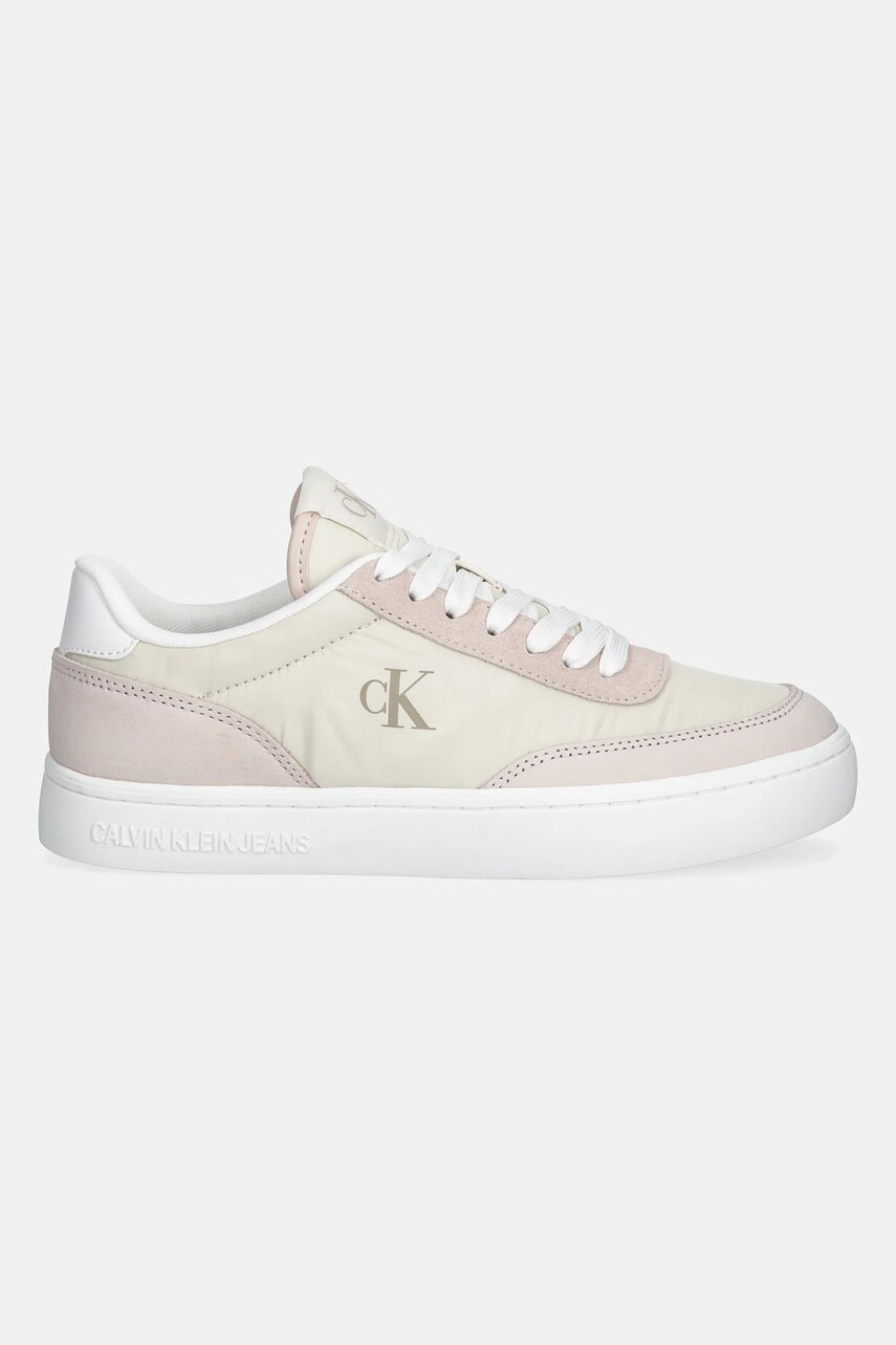 Кросівки Calvin Klein Jeans CLASSIC CUPSOLE MIX IN колір бежевий YW0YW01767