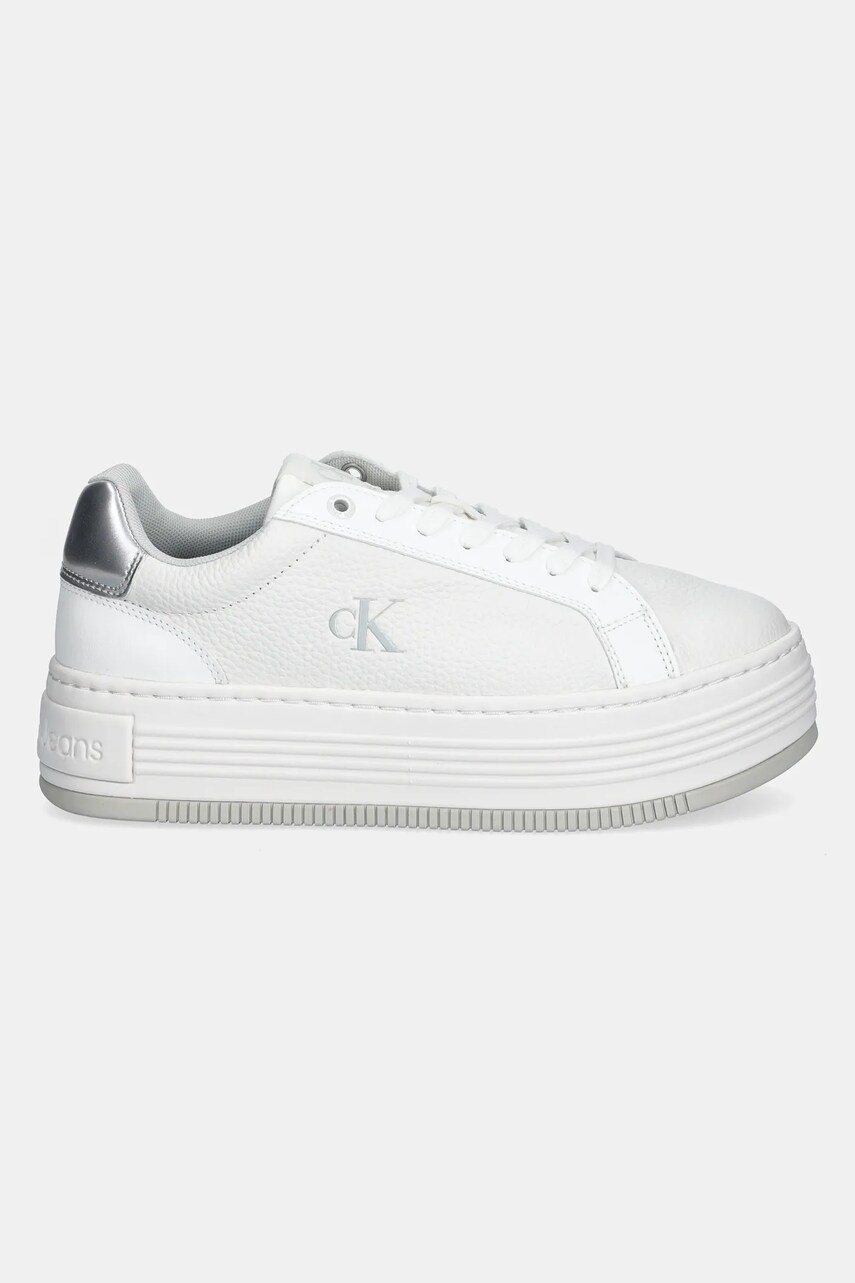 Кросівки Calvin Klein Jeans BOLD FLATF LOW LACE MG колір білий YW0YW01766