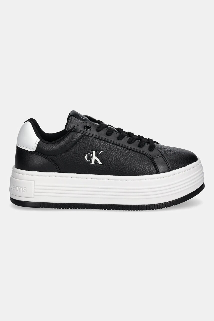 Кросівки Calvin Klein Jeans BOLD FLATF LOW LACE MG колір чорний YW0YW01766