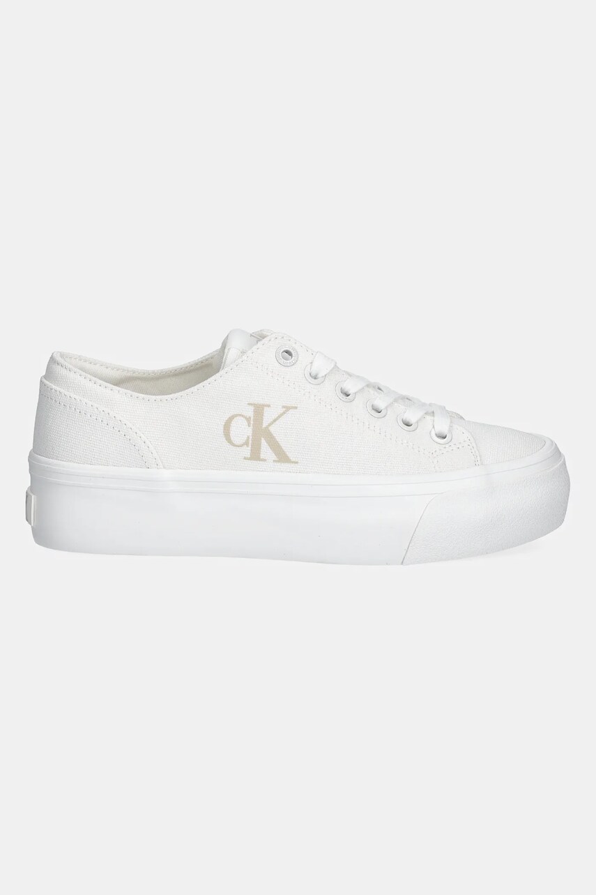 Кеди Calvin Klein Jeans VULC FLATFORM LOW CV MG жіночі колір білий YW0YW01763