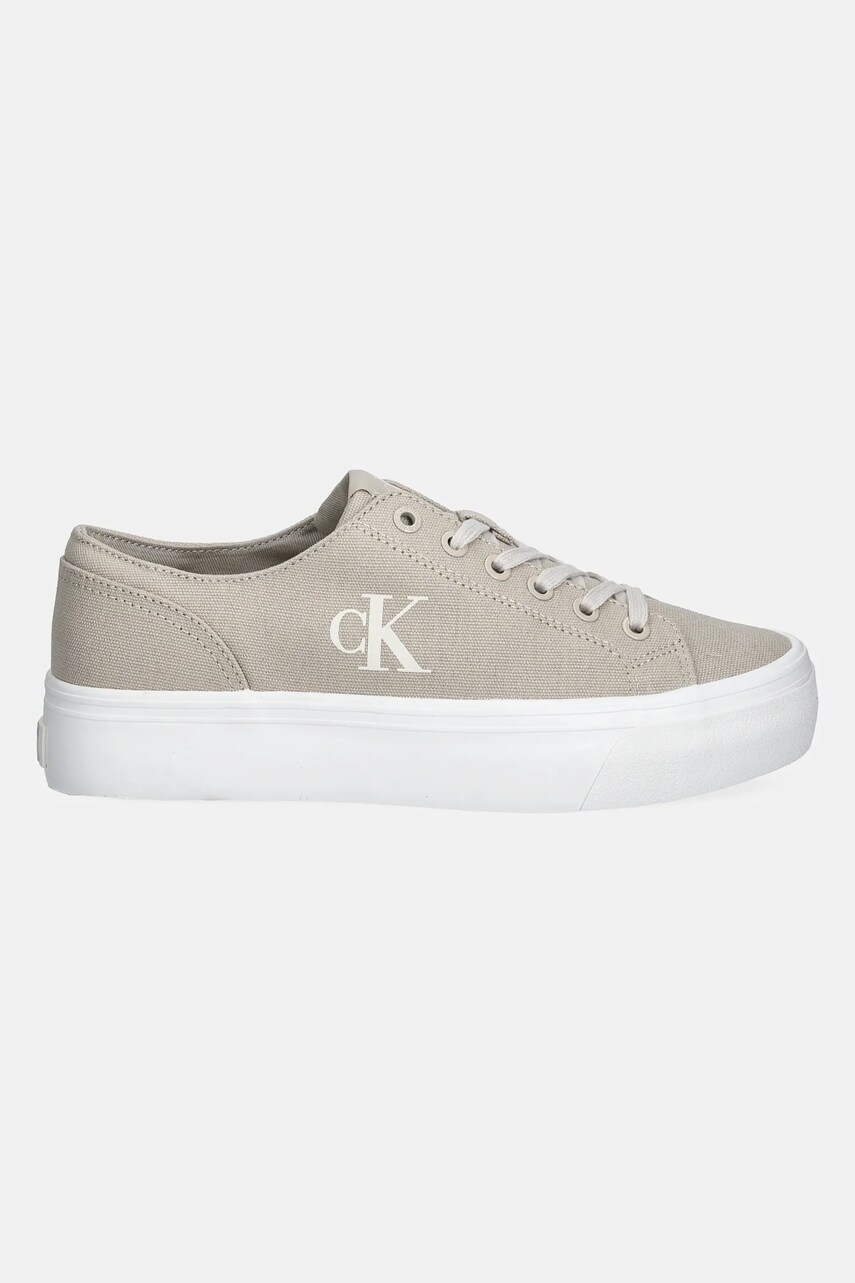 Кеди Calvin Klein Jeans VULC FLATFORM LOW CV MG жіночі колір бежевий YW0YW01763