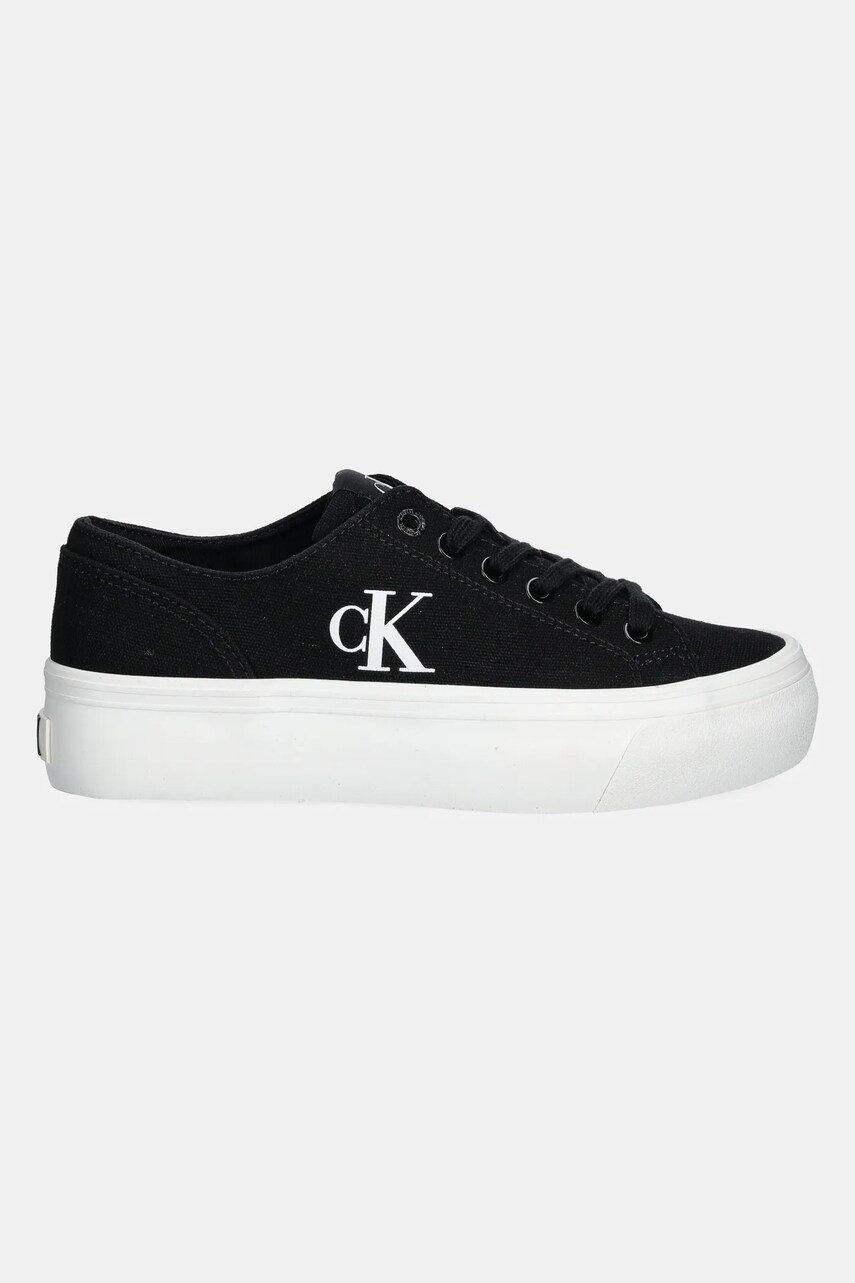 Кеди Calvin Klein Jeans VULC FLATFORM LOW CV MG жіночі колір чорний YW0YW01763