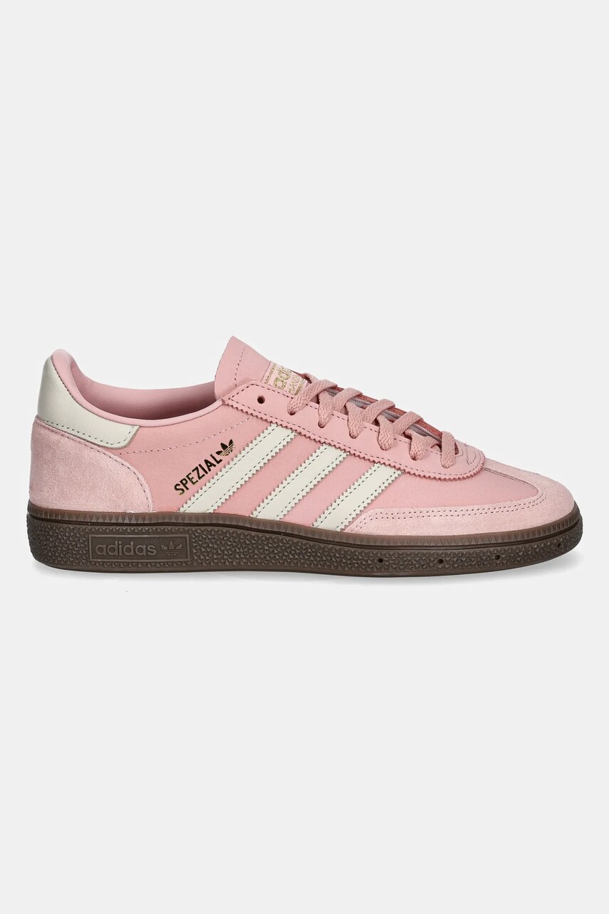 Кросівки з нубуку adidas Originals Handball Spezial колір рожевий JI2646