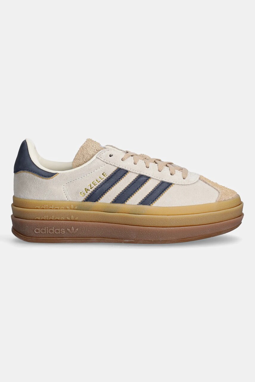 Шкіряні кросівки adidas Originals Gazelle Bold колір бежевий JQ5126