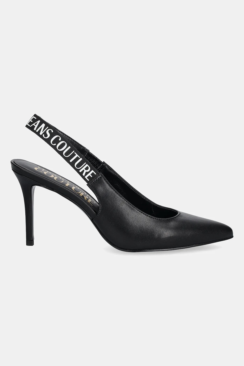 Шкіряні туфлі Versace Jeans Couture колір чорний 78VA3S52 ZPS62 899