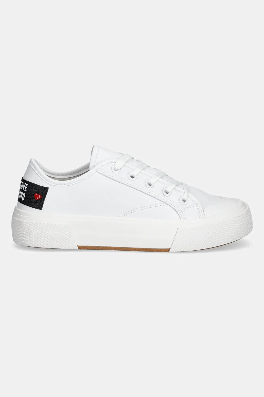 Кеди Love Moschino жіночі колір білий JA15012G1MIA0100