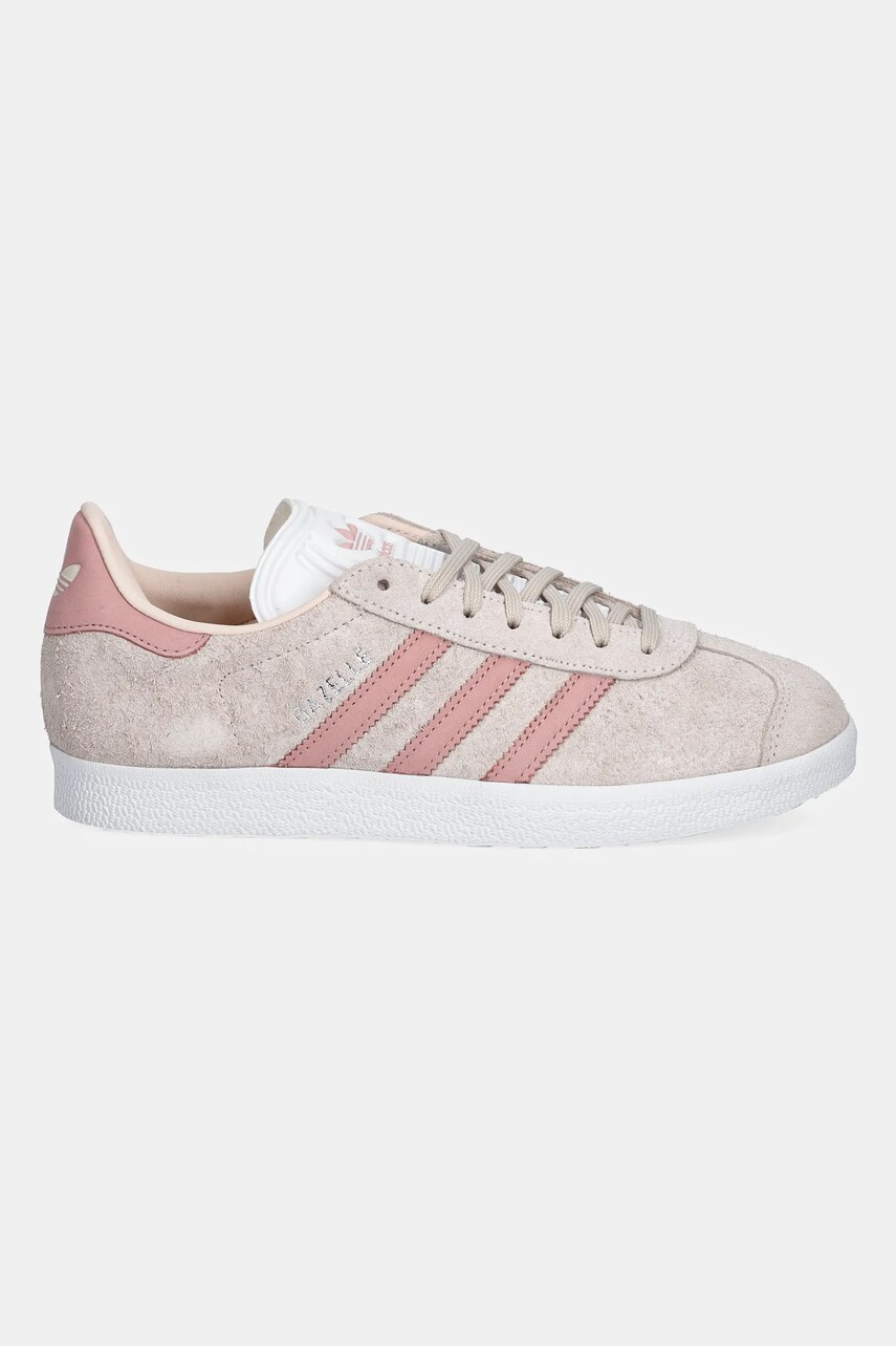 Замшеві кросівки adidas Originals Gazelle колір помаранчевий JH7214