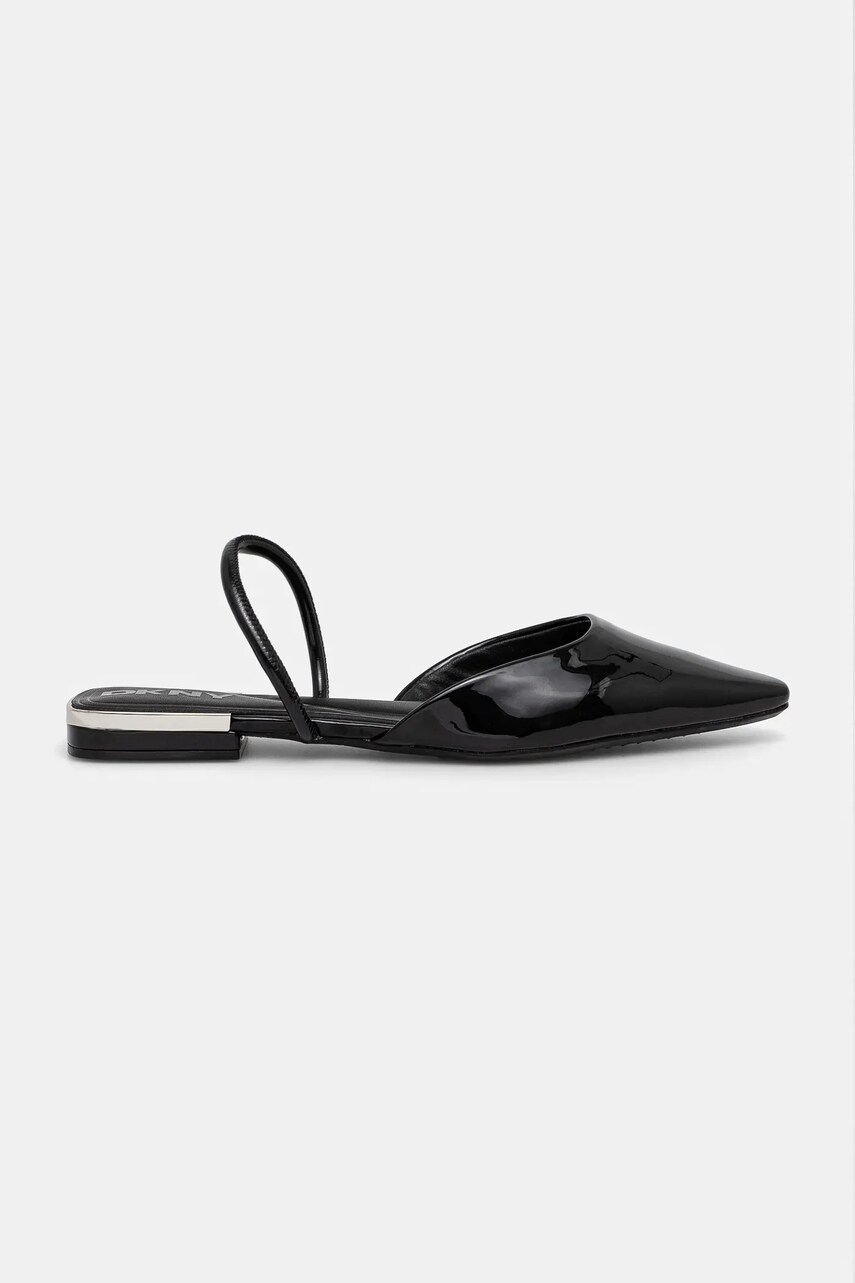 Балетки Dkny Cabbi колір чорний відкрита п'ята K1500146