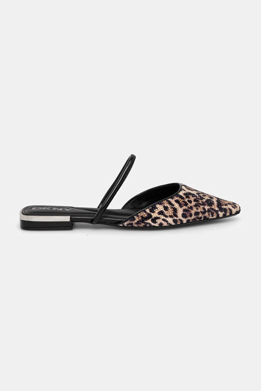 Балетки Dkny Cabbi колір бежевий відкрита п'ята K1530296