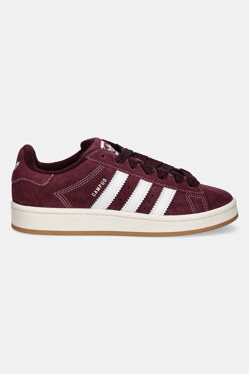 Замшеві кросівки adidas Originals Campus 00s жіночі колір бордовий JS2761