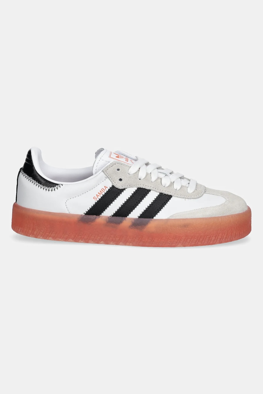 Шкіряні кросівки adidas Originals Sambae жіночі колір білий JI3072