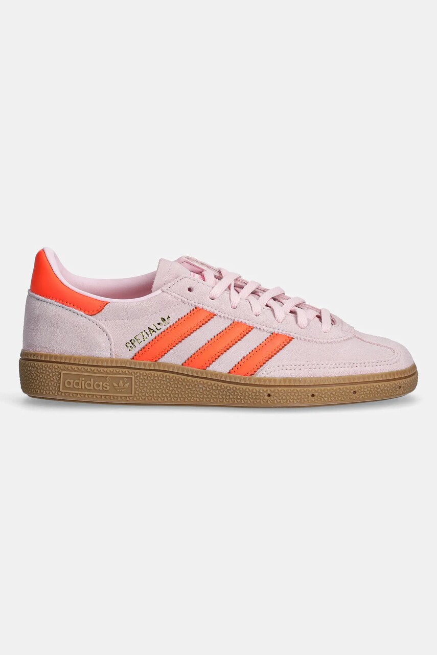 Замшеві кросівки adidas Originals Handball Spezial W колір рожевий JS0250