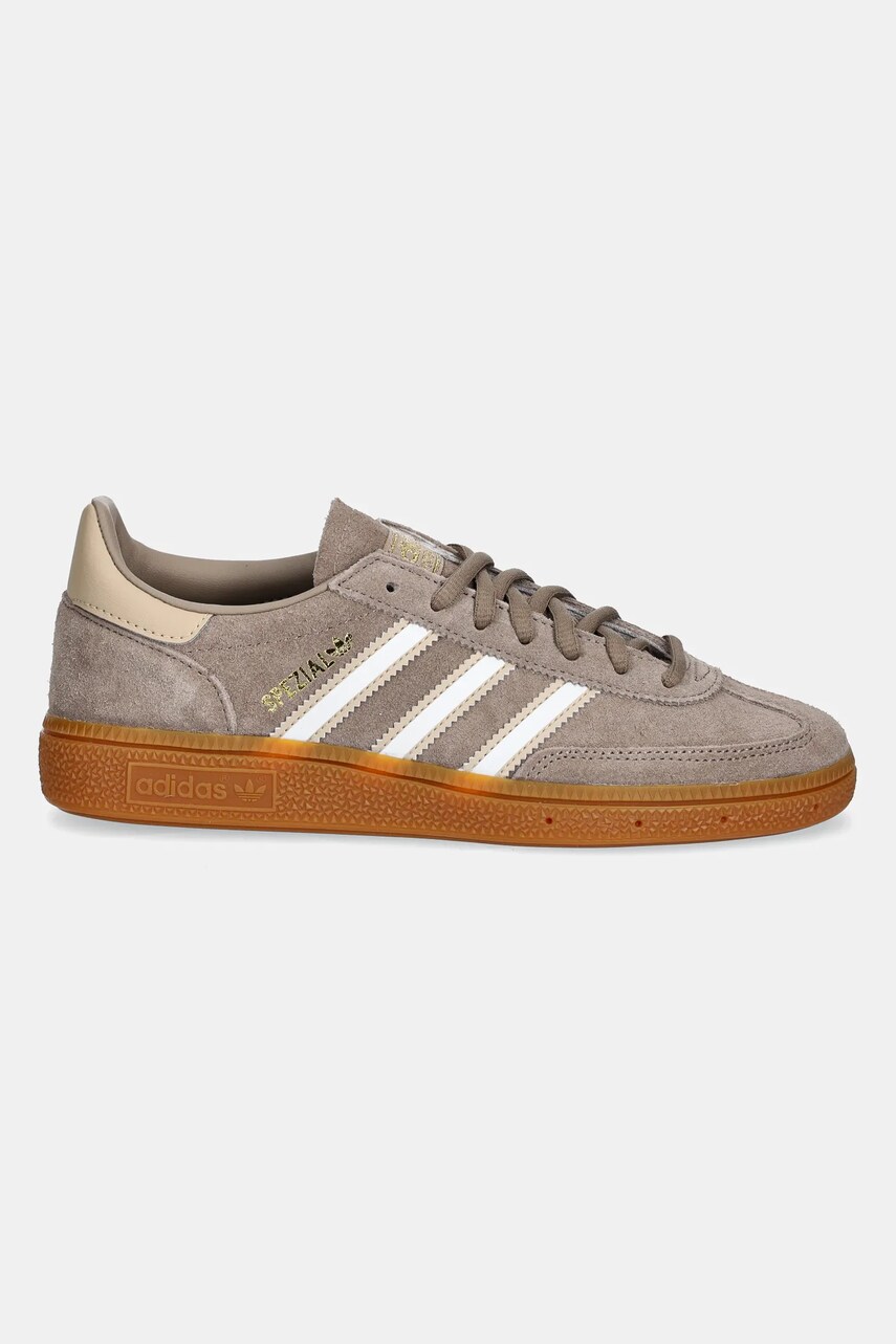Замшеві кросівки adidas Originals Handball Spezial жіночі колір коричневий JH5443