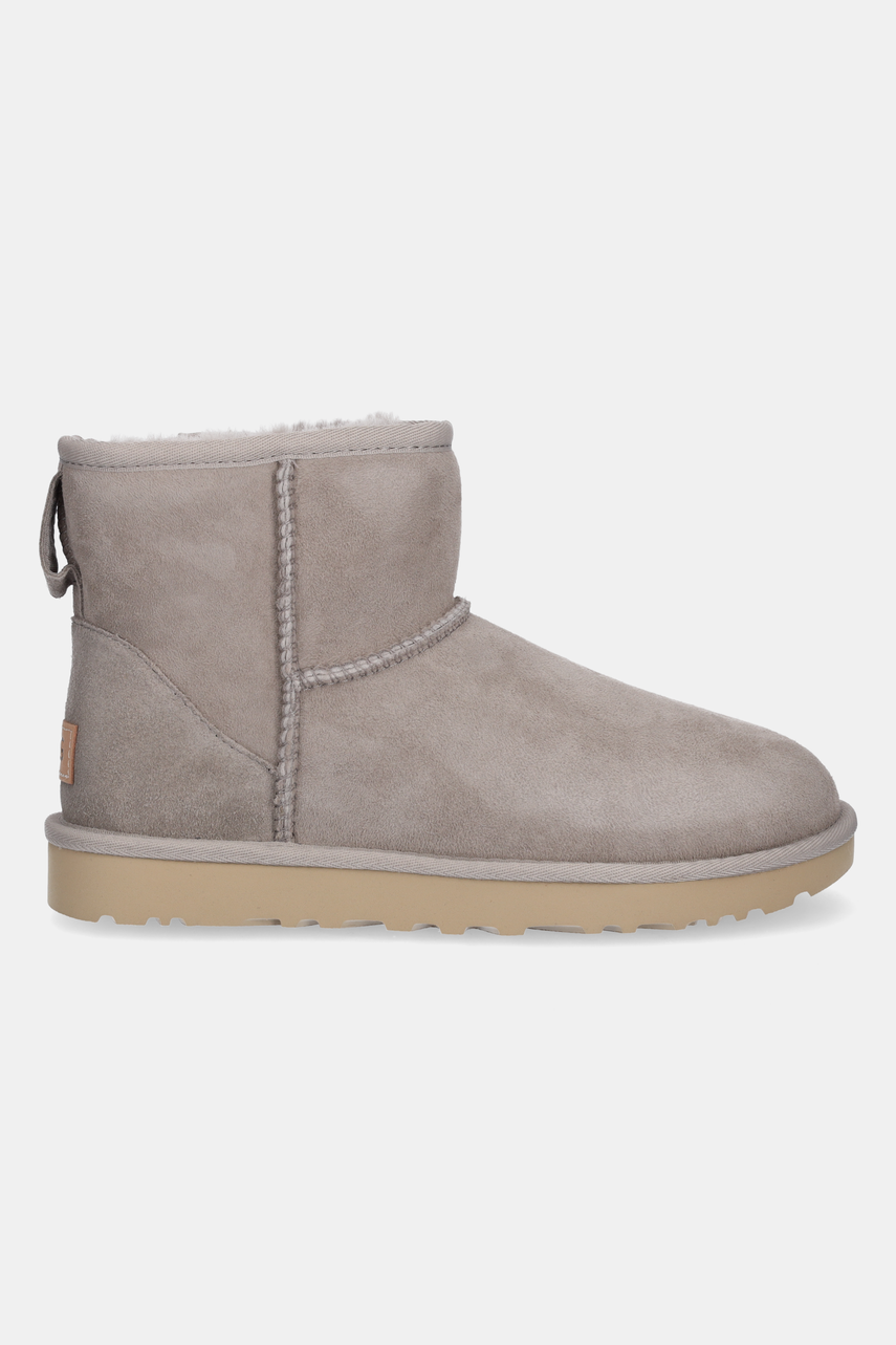 Замшеві чоботи UGG Classic Mini II колір сірий 1016222-CPF