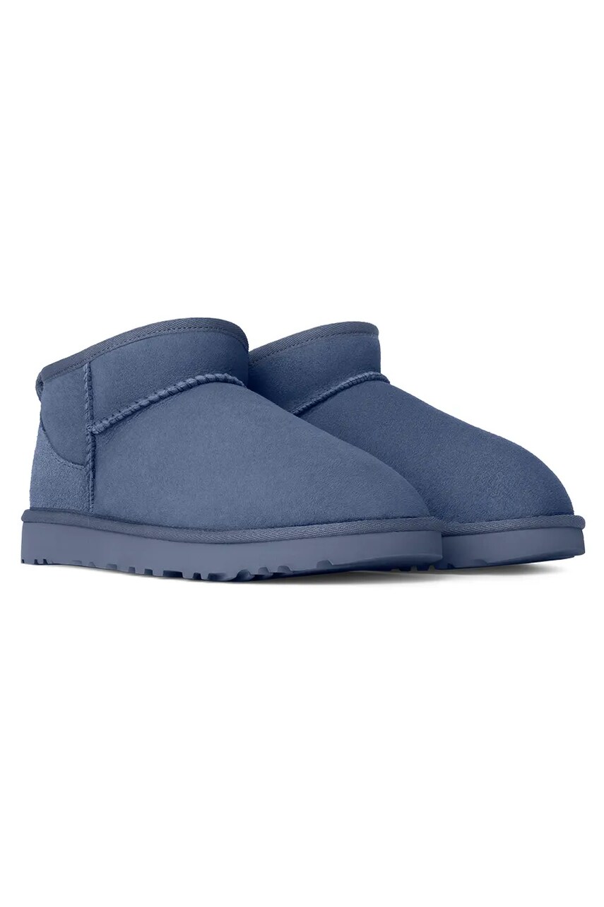 Замшеві чоботи UGG Classic Ultra Mini колір синій 1116109-DTB