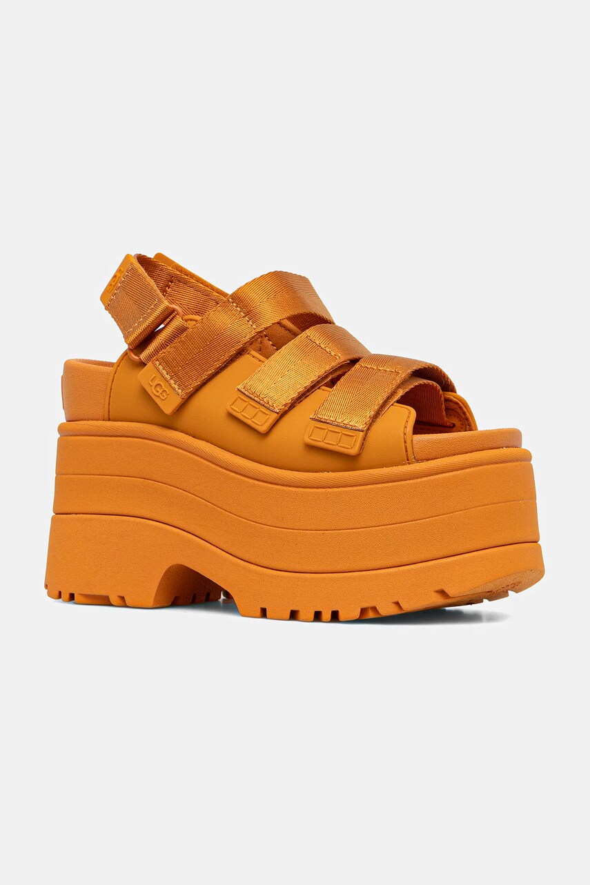 Сандалі UGG Goldenrise жіночі колір помаранчевий на платформі 1167431-DCT