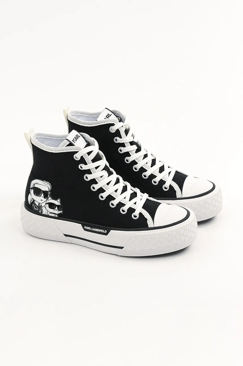 Купити Кеди Karl Lagerfeld KAMPUS MAX III колір чорний KL60654T – головне зображення