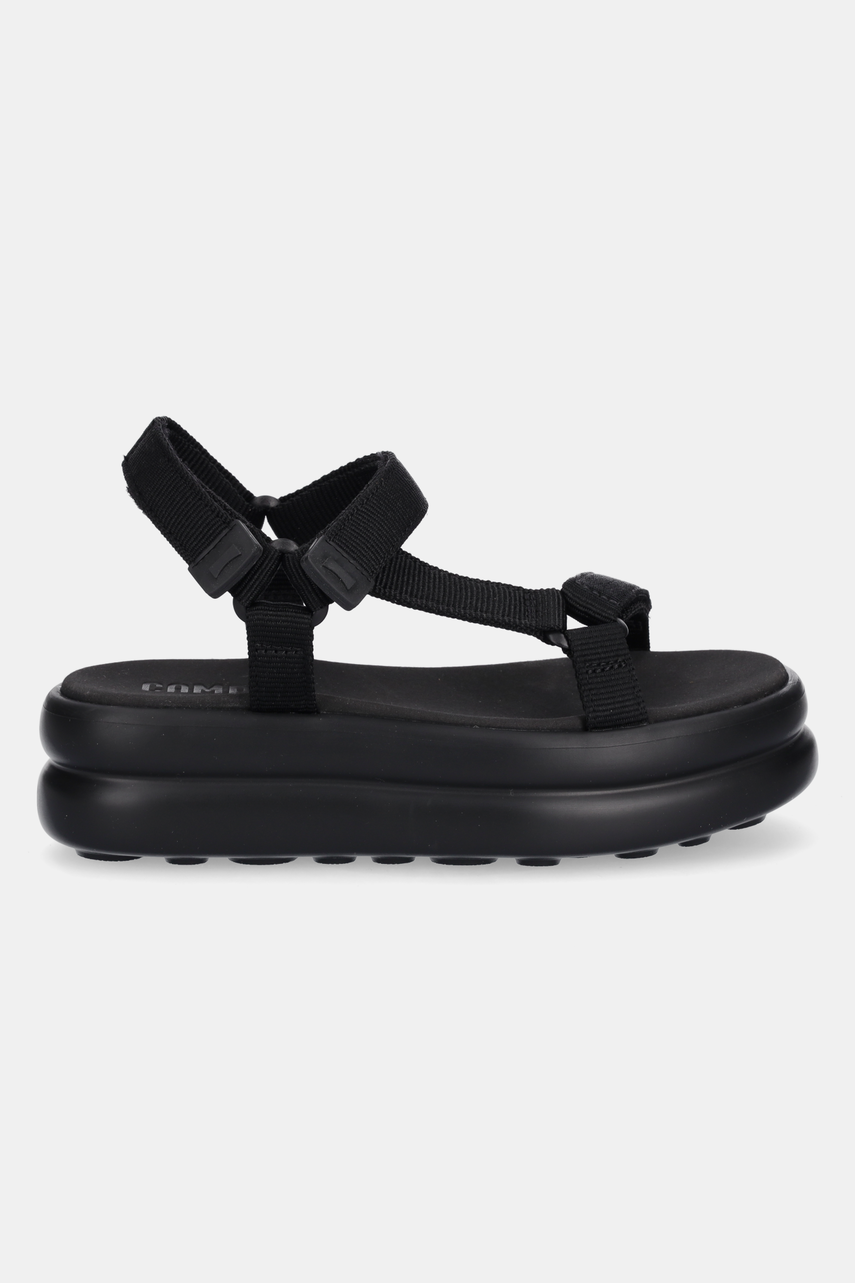 Сандалі Camper Pelotas Flota Up жіночі колір чорний на платформі K201726-001