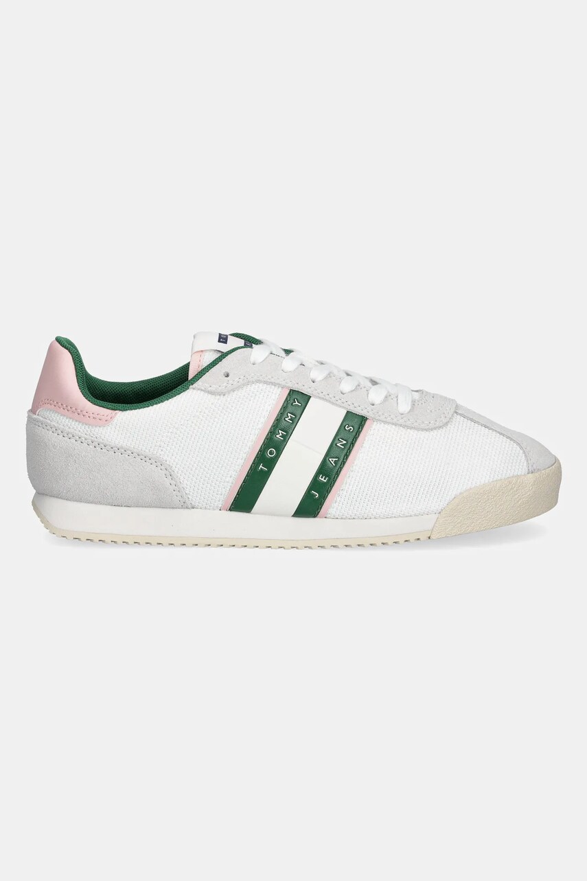 Кросівки Tommy Jeans LOW PROFILE RUNNER колір бежевий EN0EN02742