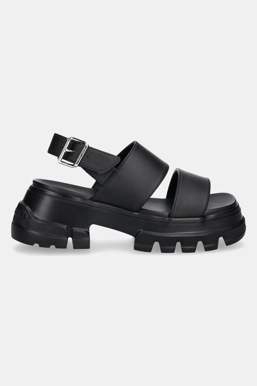 Сандалі Tommy Jeans CHUNKY CITY SANDAL жіночі колір чорний на платформі EN0EN02750