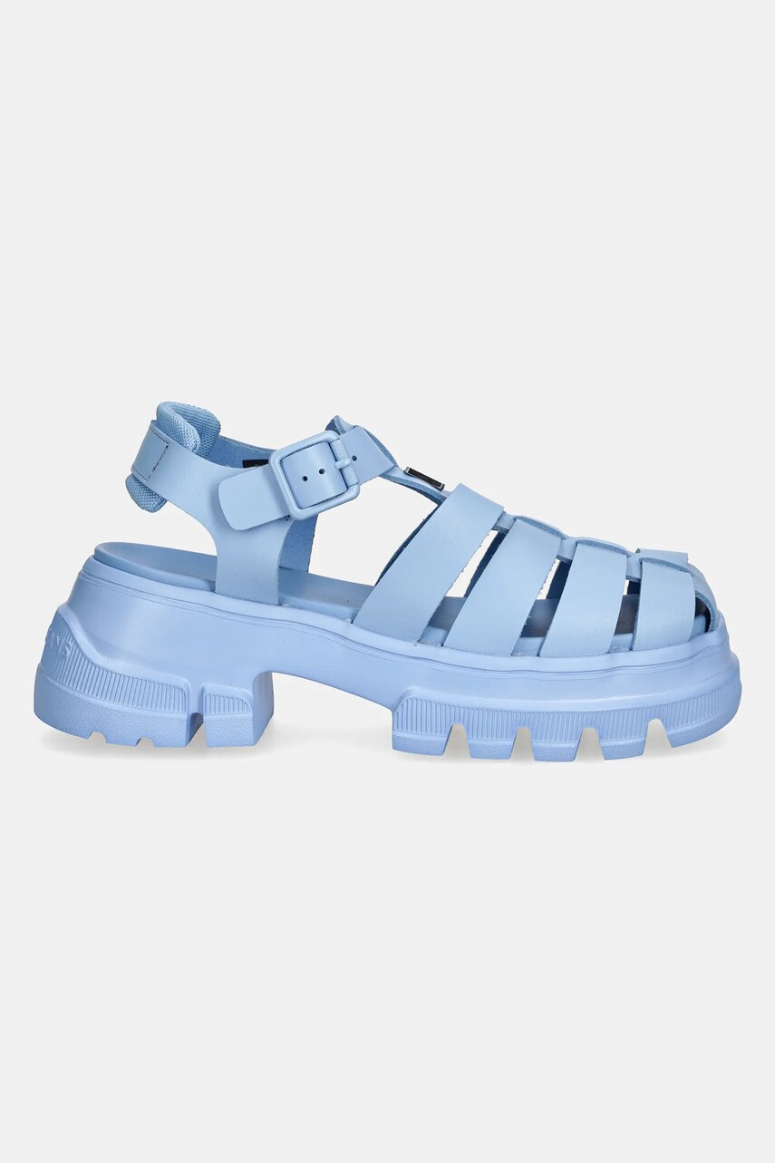 Шкіряні сандалі Tommy Jeans FISHERMAN SANDAL жіночі на платформі EN0EN02751